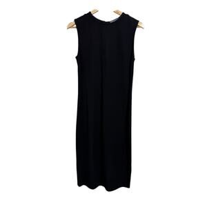 Vince Women's Black Sleeveless Basic Shift Dress Size Small Minimalist